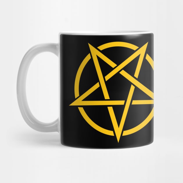 Yellow pentagram by Lamporium